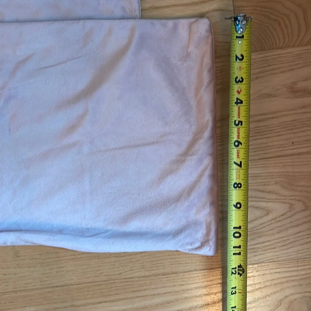 NWOT velvet pillow covers set of two in blush pink